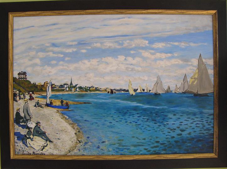 reprodukcija Claude Monet – Regata pri Sainte Adresse